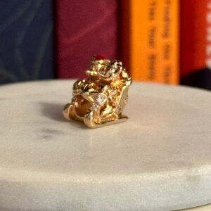 Retired Pandora Mickey/Minnie Rose Gold Xmas Charm